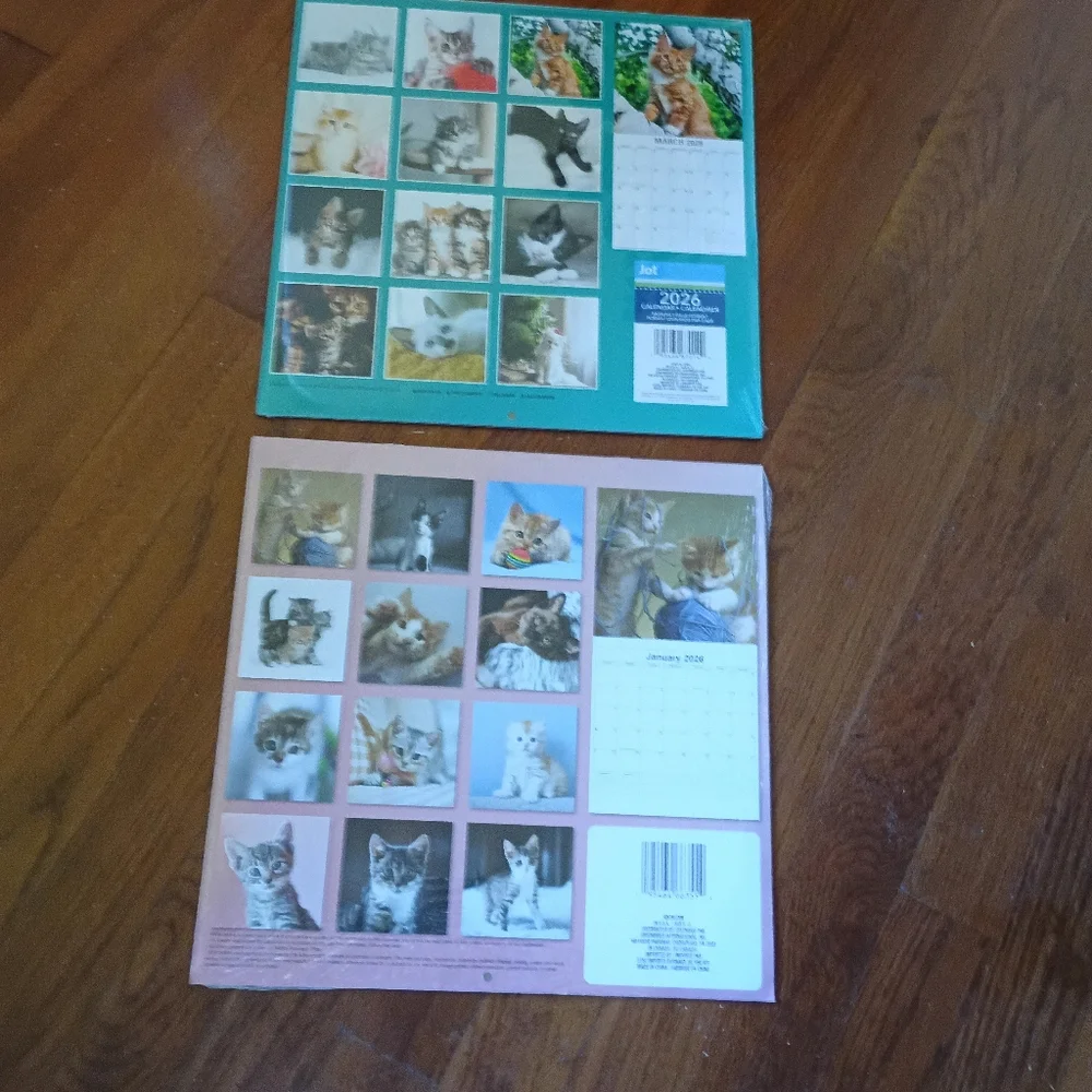 Kittens 2-Pack 2026 Kitten Calendar Set